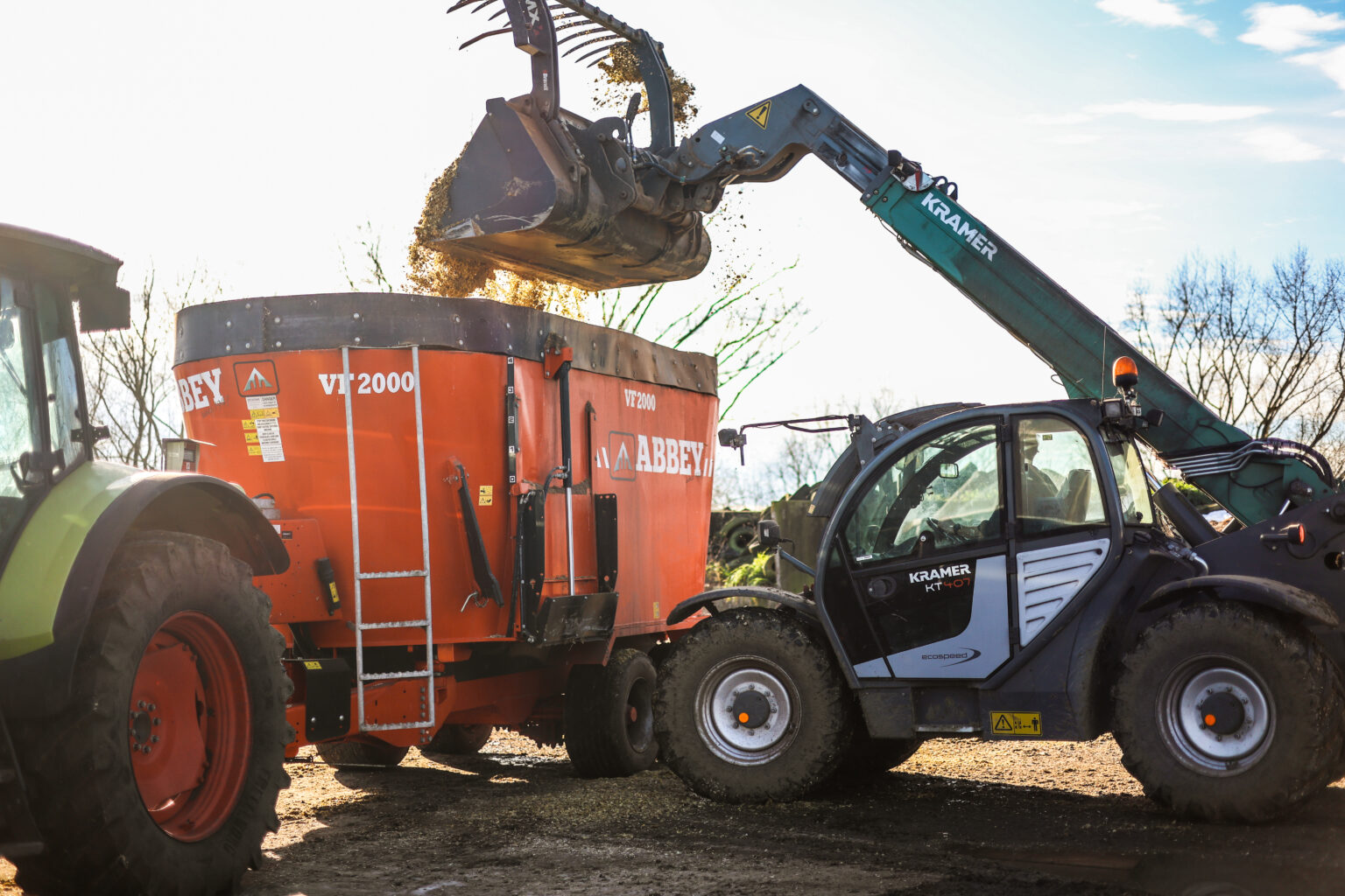 Abbey, Mixer, Feed, Wagon, cattle, Farming
